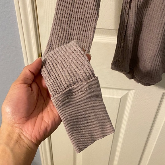 We The Free Textured Knit Top in Taupe - Picture 6 of 11